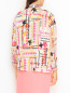 Блуза на пуговицах с шарфом в комплекте Max&Co  –  МодельВерхНиз1