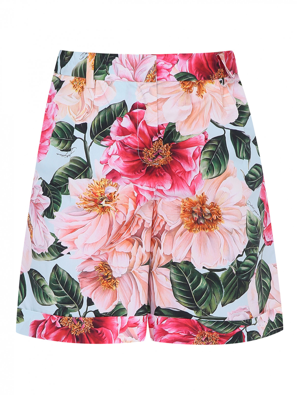 Шорты-бермуды с узором Dolce & Gabbana  –  Общий вид  – Цвет:  Узор