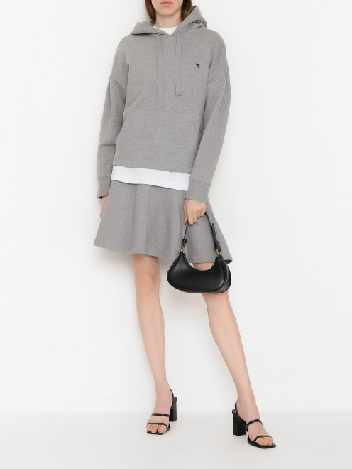 Трикотажная юбка-мини из хлопка Weekend Max Mara - МодельОбщийВид