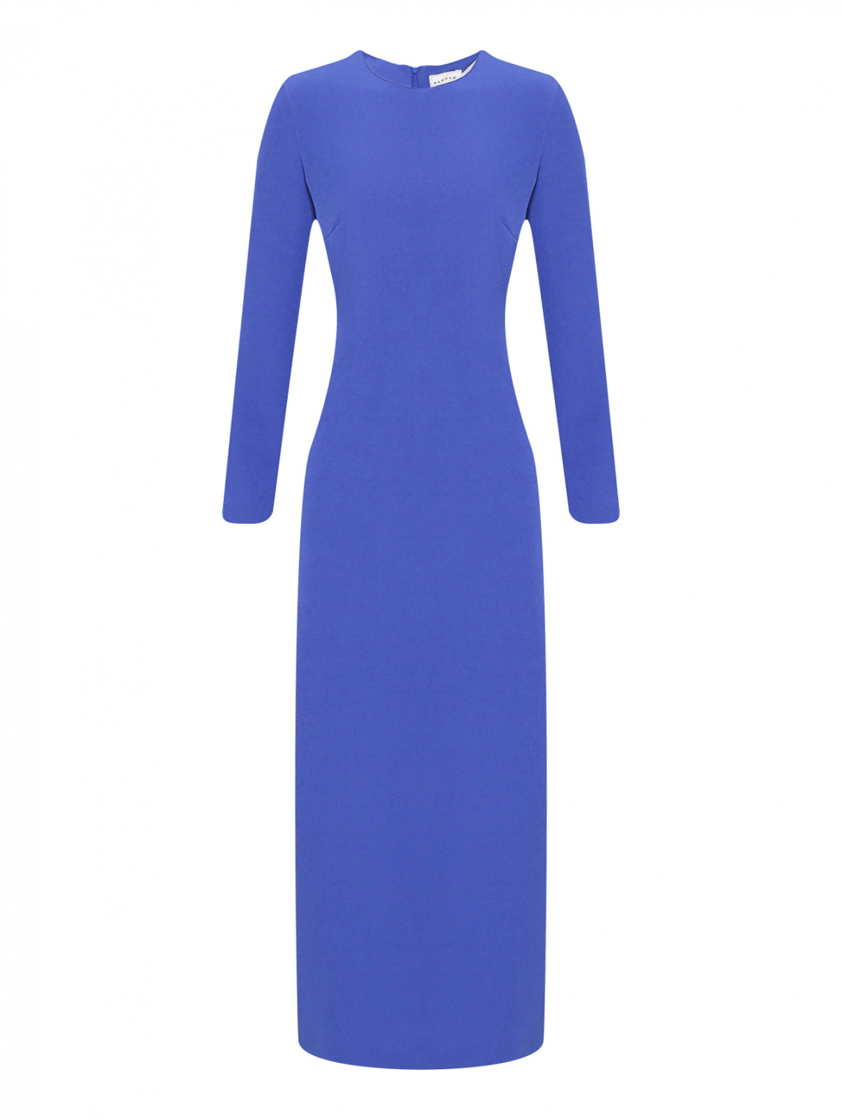 Платье-макси с разрезом P.A.R.O.S.H.  –  Общий вид  – Цвет:  Синий