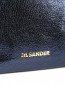 Клатч из металлизированной кожи на молнии Jil Sander  –  Деталь