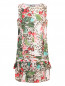 Платье с заниженной талией из хлопка с узором Roberto Cavalli  –  Общий вид