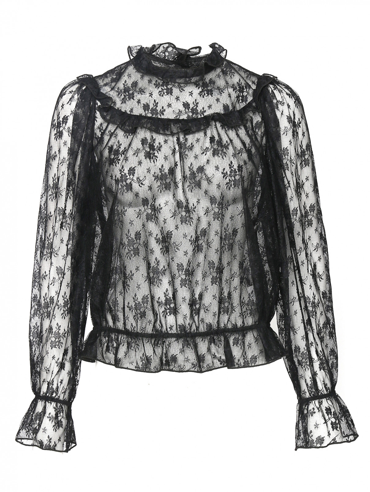 Блуза из сетки с рукавами-фонариками Blugirl  –  Общий вид