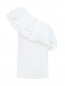 Блуза из хлопка с воланами Messagerie  –  Общий вид