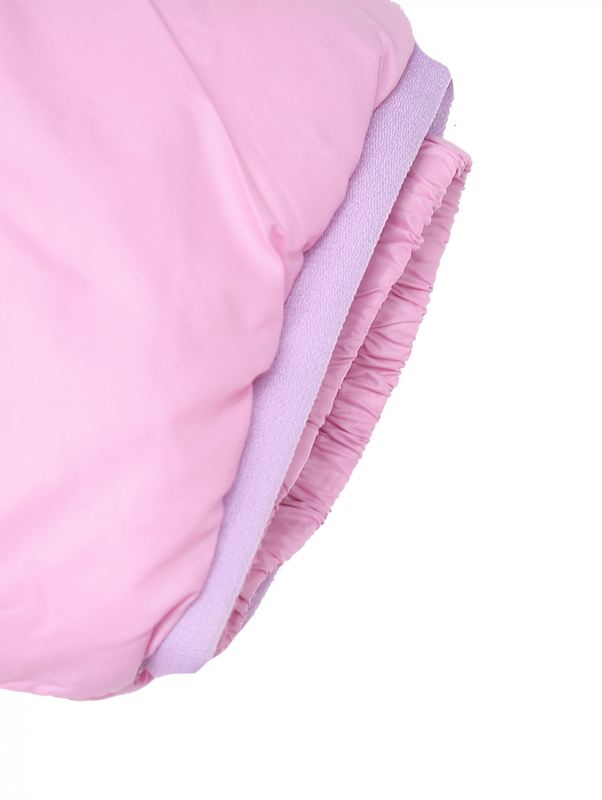 Утепленное пальто с поясом N21  –  Деталь1  – Цвет:  Розовый