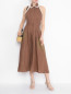 Платье из льна с контрастной отделкой Max Mara  –  МодельОбщийВид