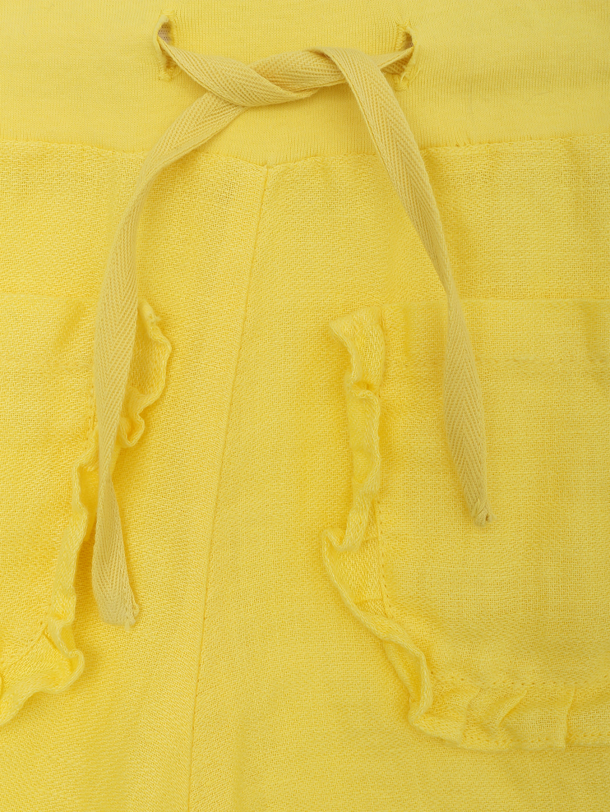 Шорты льняные с карманами Aurora  –  Деталь1  – Цвет:  Желтый