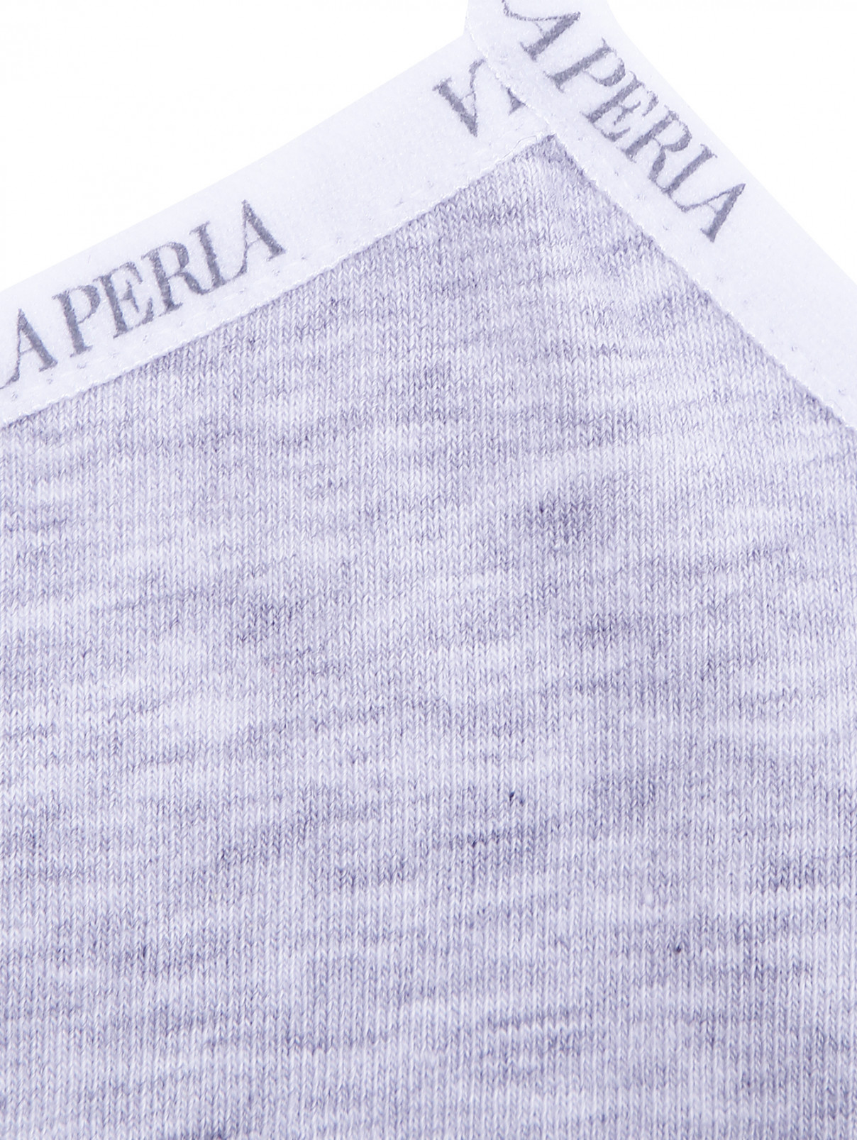 Базовый трикотажный топ La Perla  –  Деталь1  – Цвет:  Серый