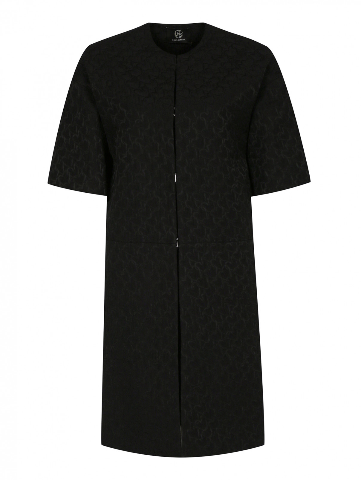Легкое пальто из хлопка с короткими рукавами Paul Smith  –  Общий вид  – Цвет:  Черный