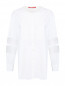 Блуза из хлопка с прозрачными вставками на рукавах Marina Rinaldi  –  Общий вид