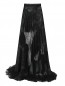Плиссированная юбка макси с кружевом Yolan Cris  –  Общий вид