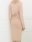 Трикотажное платье-миди с длинным рукавом Donna Karan  –  Модель Верх-Низ1