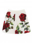 Юбка на резинке с цветочным узором Dolce & Gabbana  –  Общий вид