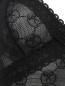Полупрозрачное боди с узором и кружевной отделкой Moschino Underwear  –  Деталь