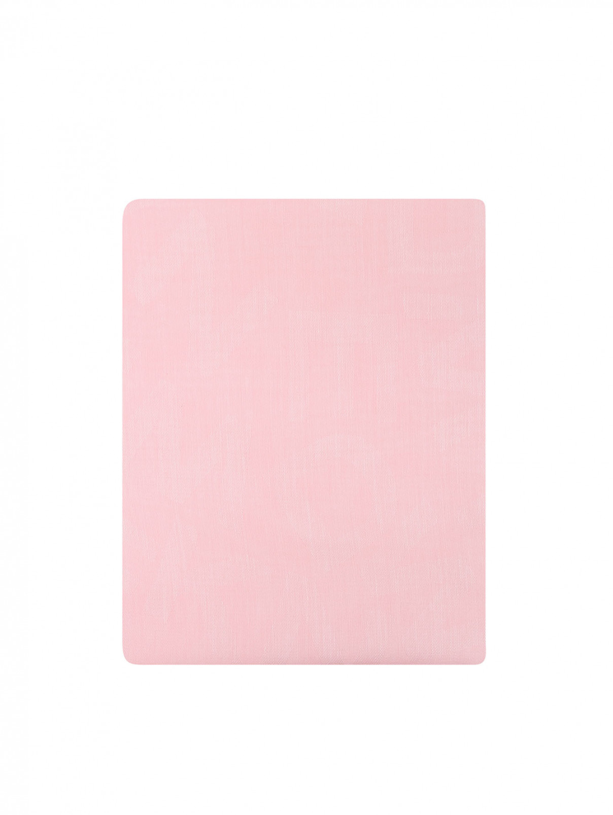 Шарф из смешанного хлопка с узором Weekend Max Mara  –  Общий вид  – Цвет:  Розовый