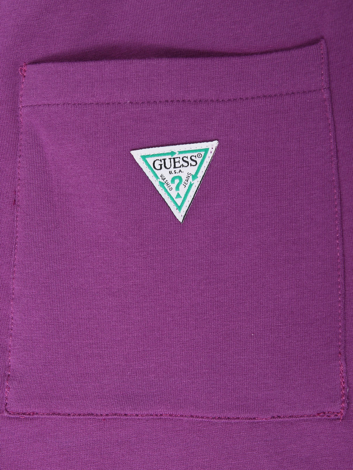 Трикотажные брюки с лампасами Guess  –  Деталь1  – Цвет:  Фиолетовый