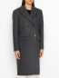 Пальто из шерсти с декоративной отделкой Versace Collection  –  МодельВерхНиз