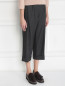 Укороченные брюки из шерсти с накладными карманами Barbara Bui  –  Модель Верх-Низ