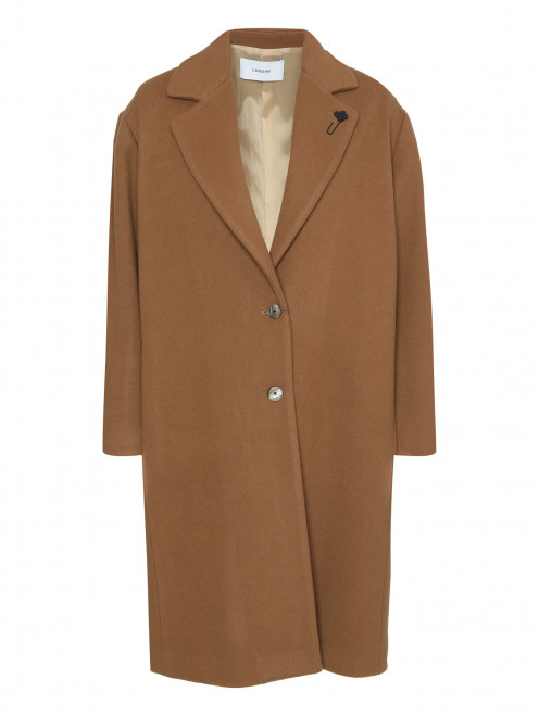 Пальто из шерсти с карманами - Общий вид