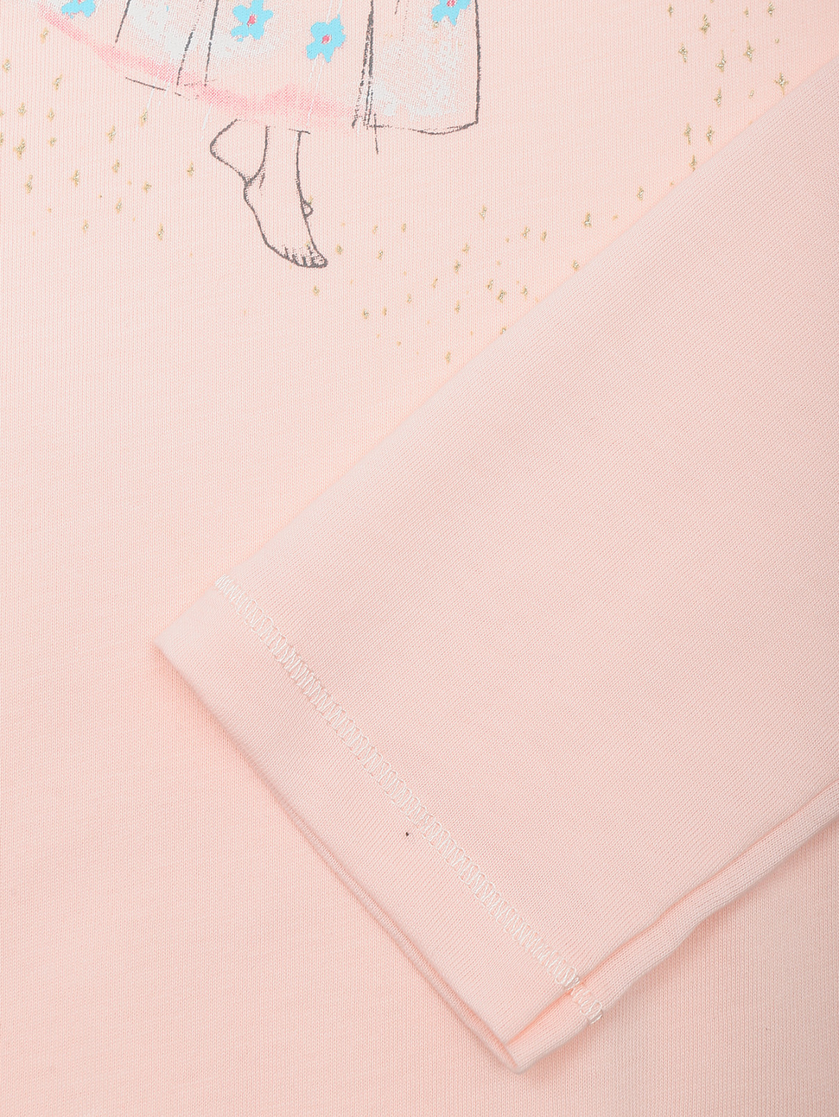 Ночная рубашка из хлопка с узором Sanetta  –  Деталь1  – Цвет:  Розовый