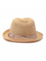 Плетеная шляпа с лентой в тон Borsalino  –  Обтравка2