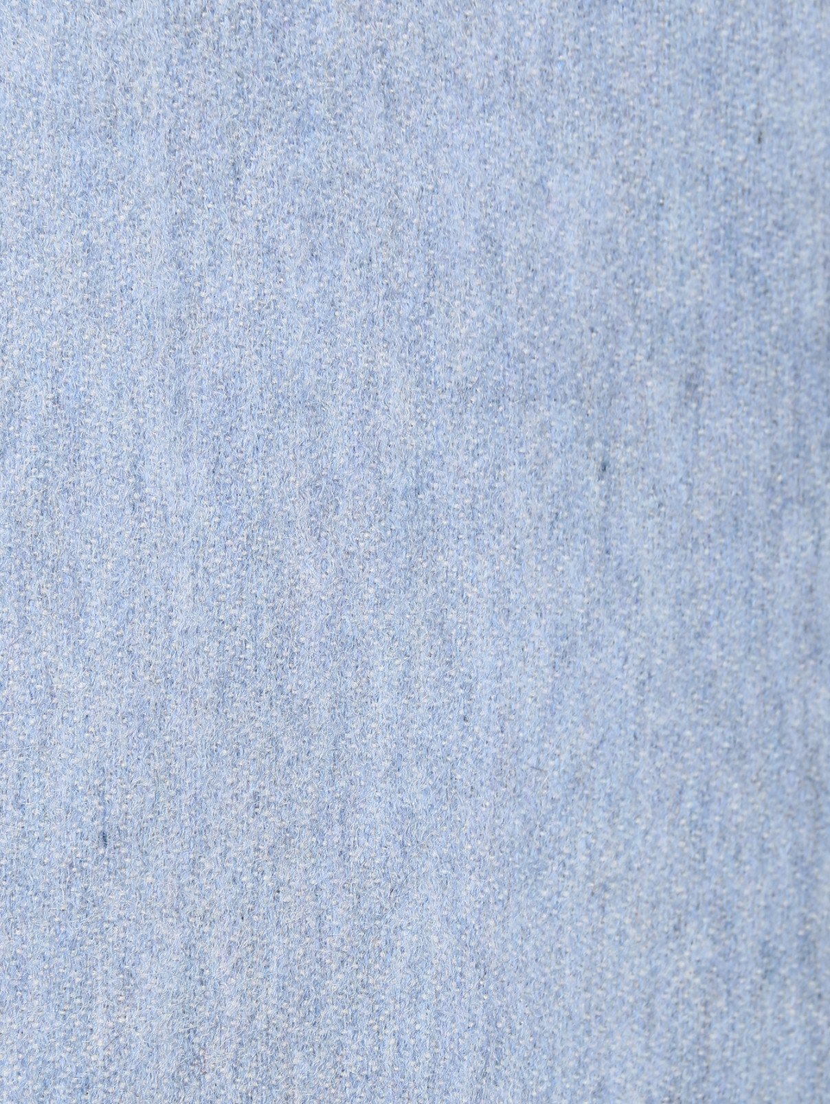 Однотонный шарф из кашемира с бахромой Begg x Co  –  Деталь  – Цвет:  Синий