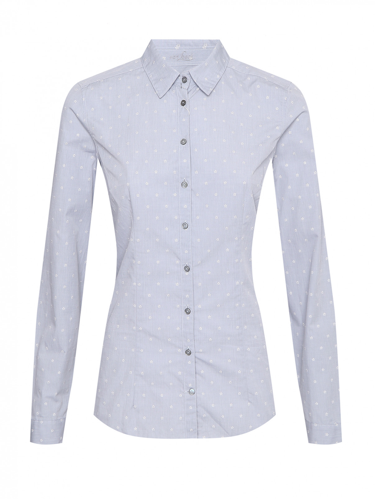 Рубашка из хлопка с вышивкой Van Laack  –  Общий вид