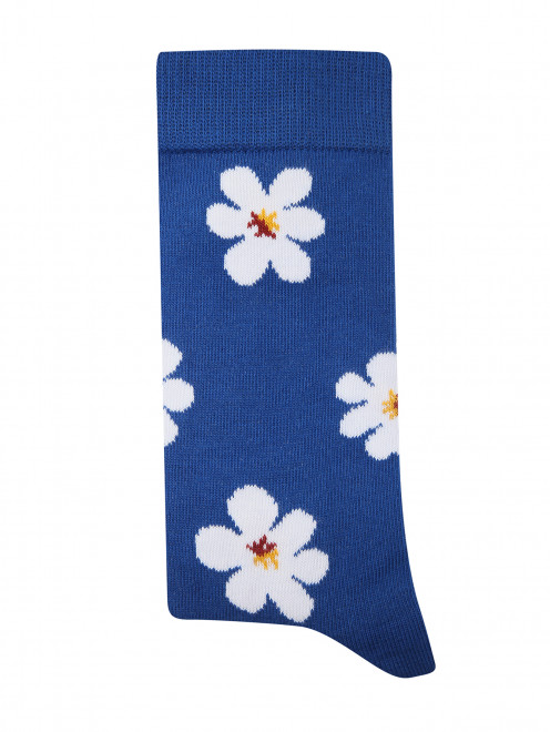 Хлопковые носки с цветочным узором - Общий вид