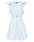 Платье-мини из хлопка с поясом в комплекте Tara Jarmon  –  Общий вид