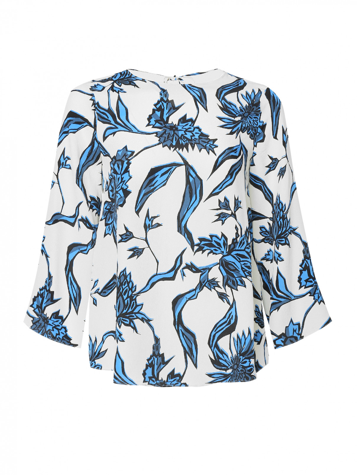 Блуза с цветочным узором Dorothee Schumacher  –  Общий вид  – Цвет:  Мультиколор