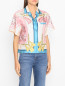 Блуза из шелка с узором Etro  –  МодельВерхНиз