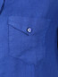 Льняная блуза с накладным карманом Marina Sport  –  Деталь