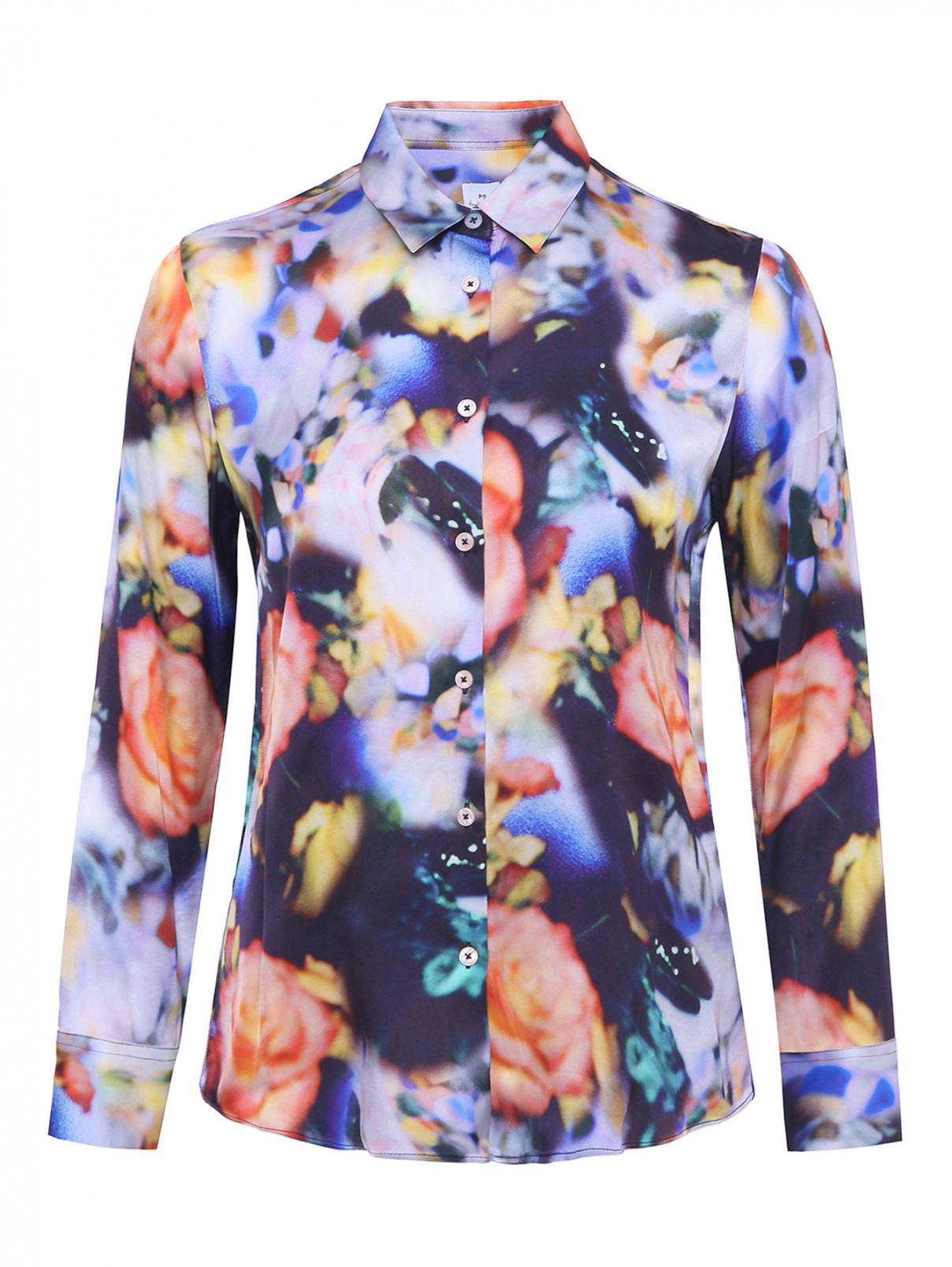 Блуза из вискозы с узором Paul Smith  –  Общий вид  – Цвет:  Узор
