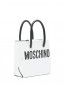 Мини-сумочка из кожи с контрастной отделкой Moschino  –  Обтравка1