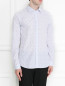 Рубашка из хлопка с узором Jil Sander  –  Модель Верх-Низ
