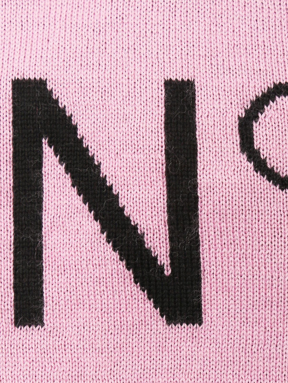Шапка из шерсти и акрила с логотипом N21  –  Деталь  – Цвет:  Розовый
