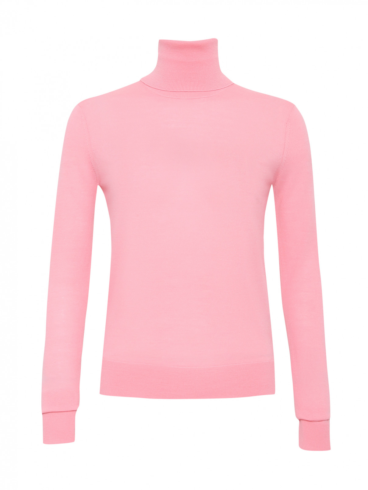 Водолазка из шерсти мелкой вязки Jil Sander Navy  –  Общий вид  – Цвет:  Розовый