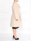 Пальто из шерсти с кожаным жилетом в комплекте Marina Rinaldi  –  Модель Верх-Низ2
