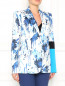 Пиджак из хлопка с цветочным узором Jean Paul Gaultier  –  Модель Верх-Низ