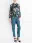 Блуза из шелка свободного кроя с узором Max&Co  –  Модель Общий вид