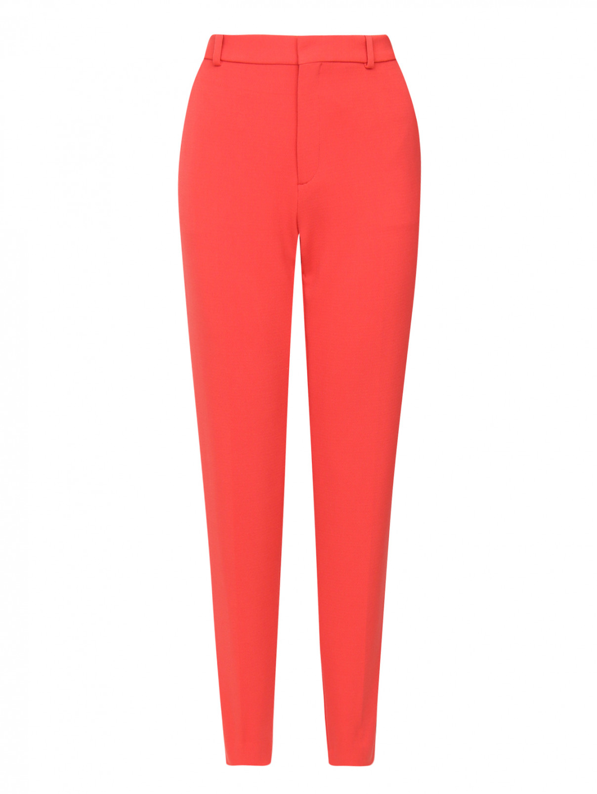 Укороченные брюки прямого кроя DESIGNERS REMIX  –  Общий вид  – Цвет:  Оранжевый