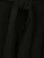 Трикотажная юбка-мини с плиссированной вставкой Emporio Armani  –  Деталь