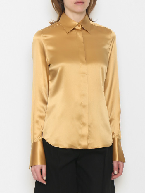 Блуза из шелка на пуговицах - МодельВерхНиз