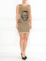 Трикотажное платье с узором Moschino Couture  –  Модель Общий вид