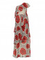 Платье-макси с узором асимметричного кроя Moschino Cheap&Chic  –  Общий вид
