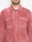 Вельветовый пиджак-рубашка из вискозы и хлопка LARDINI  –  МодельОбщийВид1