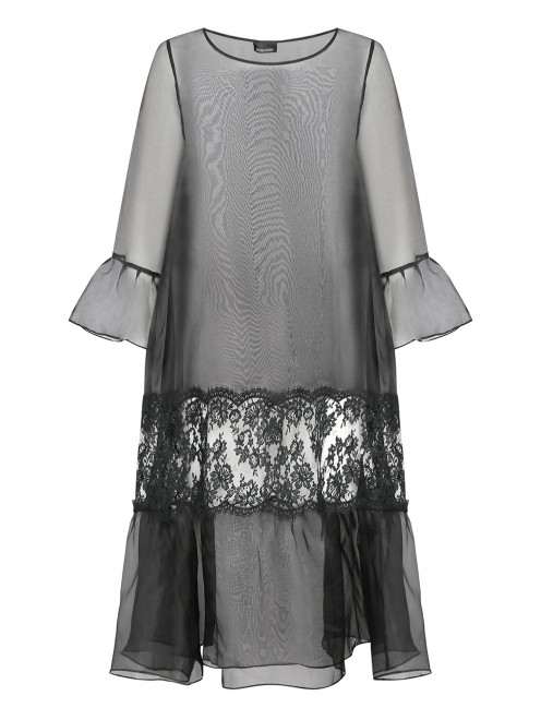 Платье из шелка с декоративной отделкой Ermanno Ermanno Scervino - Общий вид