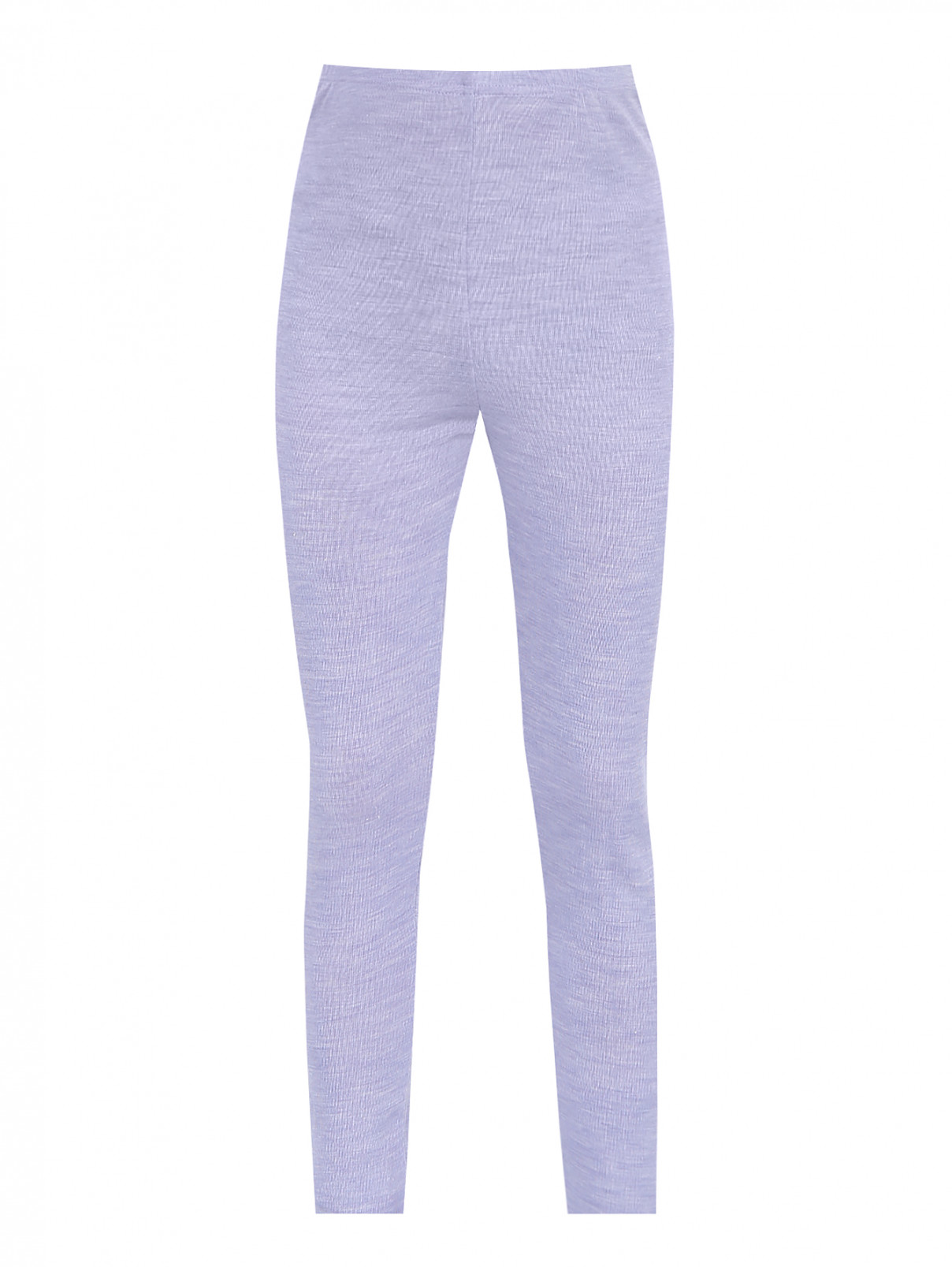 Пижамные штаны из шерсти и шелка Norveg  –  Общий вид  – Цвет:  Фиолетовый