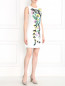 Платье-футляр из льна и хлопка с вышивкой Andrew GN  –  Модель Общий вид