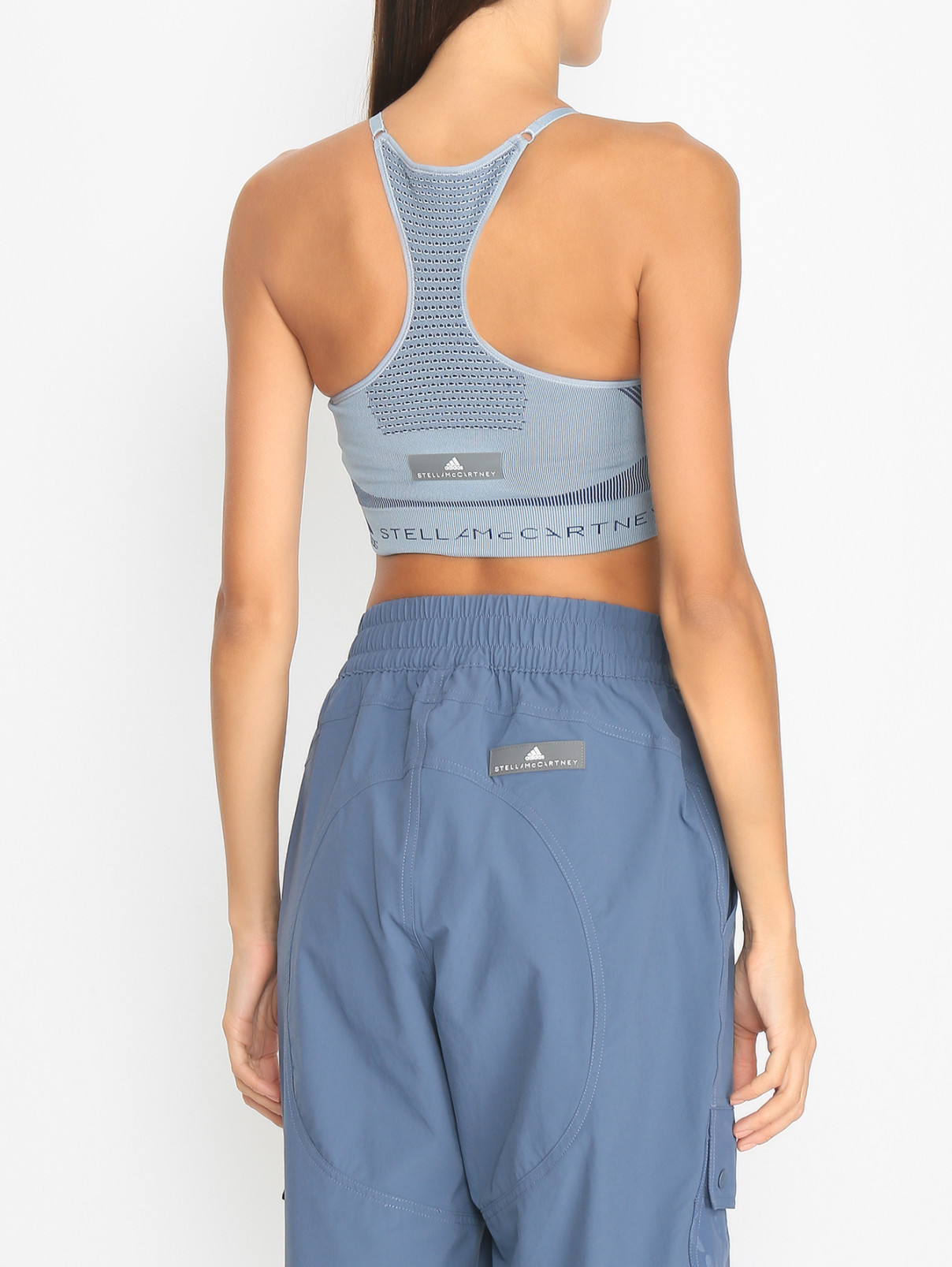 Укороченный топ с логотипом adidas by Stella McCartney  –  МодельВерхНиз1